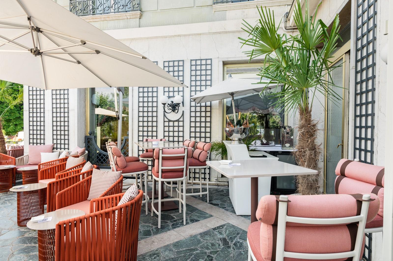 Terrace at BeauRivage Geneva